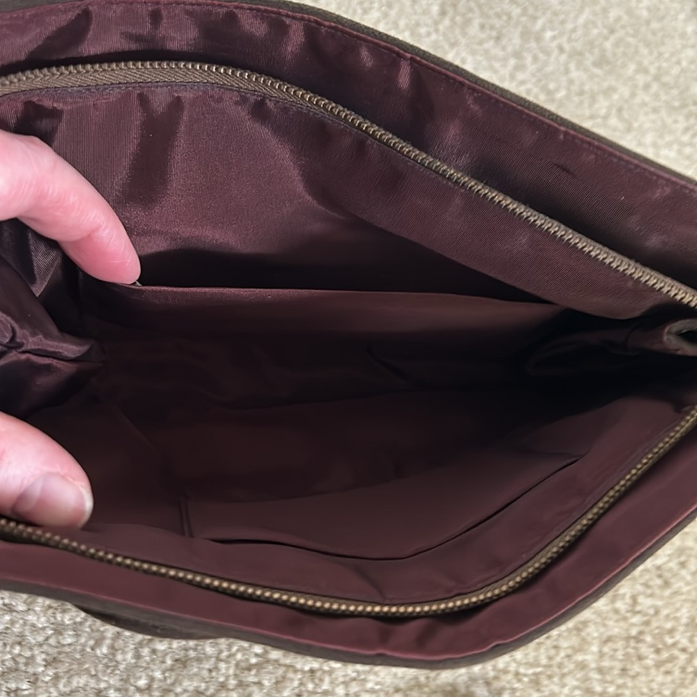 Vintage Brown Suede Clutch - Picture 7 of 8